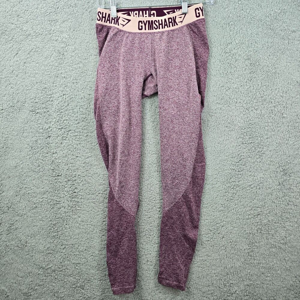 Gymshark Spellout Waistband Leggings Purple Space dye Size M